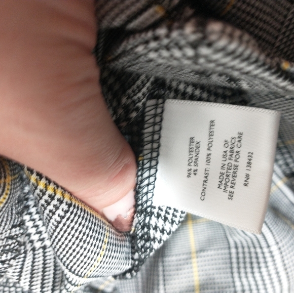 Modcloth Plaid Cropped Pants Ruffle Suspenders overalls wide leg, size 4X - Picture 7 of 10